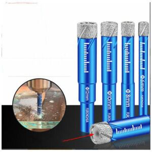 Gotrays - s&r Diamond Drill Bits for Ceramic Tiles, Porcelain Stoneware, Tiles, Glass, Stone. Set of 4 Professional Diamond Drill Bits Gotrays - s&r Diamond Drill Bits for Ceramic Tiles, Porcelain Stoneware, Tiles, Glass, Stone. Set of 4 Professional Diamond Drill Bits