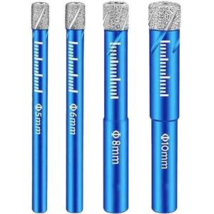 Coavas - s&r drill bits Diamond drill bits for ceramic tiles, porcelain stoneware, glass tiles, stone. Box of 4 professional diamond drill bits Coavas - s&r drill bits Diamond drill bits for ceramic tiles, porcelain stoneware, glass tiles, stone. Box of 4 professional diamond drill bits