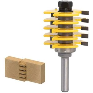 Beijiyi - Stackable Slotting Cutter, 8mm Shank, 1/2 Inch Cutting Depth, Adjustable Milling Tooth Tool, 3 Teeth, T-Shaped Wood Cutter, Woodworking Tool Beijiyi - Stackable Slotting Cutter, 8mm Shank, 1/2 Inch Cutting Depth, Adjustable Milling Tooth Tool, 3 Teeth, T-Shaped Wood Cutter, Woodworking Tool