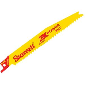 Starrett - BT6610-5 Bi-Metal Reciprocating Blade, Tapered 152mm 6-10 tpi Pack 5 Starrett - BT6610-5 Bi-Metal Reciprocating Blade, Tapered 152mm 6-10 tpi Pack 5