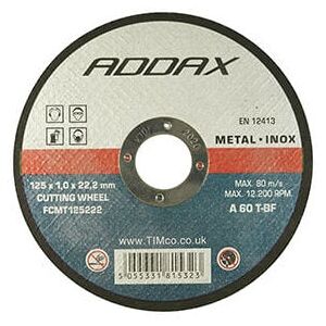 ADDAX Timco B/Abrasive Flat Wheel Inox - 230 x 22.2 x 1.9 ADDAX Timco B/Abrasive Flat Wheel Inox - 230 x 22.2 x 1.9