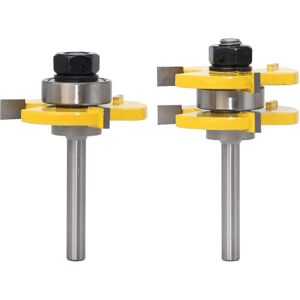 TORMATOR Tongue and groove router bit set, 3 flutes, 6mm shank, T-shaped wood router bit, woodworking tools TORMATOR Tongue and groove router bit set, 3 flutes, 6mm shank, T-shaped wood router bit, woodworking tools