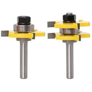 TORMATOR Tongue and groove router bit set, 3 flutes, 8mm shank, T-shaped wood router bit, woodworking tools TORMATOR Tongue and groove router bit set, 3 flutes, 8mm shank, T-shaped wood router bit, woodworking tools