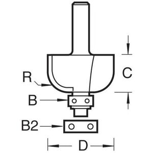 Trend 46/270x1/4 Bearing Guided Cove Cutter Trend 46/270x1/4 Bearing Guided Cove Cutter