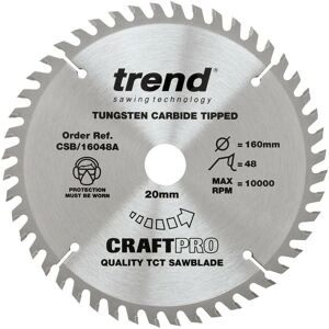 Trend CSB/160/48A Plunge Saw Blades 160x20mm 48T Festool TS55 Scheppach PL55 Trend CSB/160/48A Plunge Saw Blades 160x20mm 48T Festool TS55 Scheppach PL55
