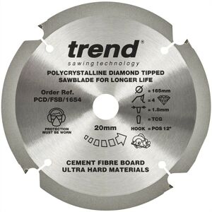 Trend - PCD/FSB/1654 pcd Laminate Saw Blade 165mm 20mm Bore DWS520 SP6000 GKT55GC Trend - PCD/FSB/1654 pcd Laminate Saw Blade 165mm 20mm Bore DWS520 SP6000 GKT55GC