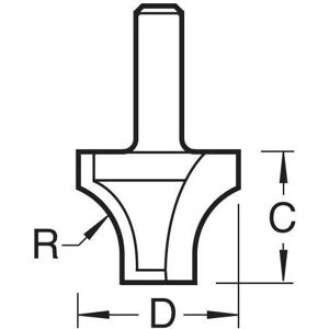 7/50X1/4 sash bar ovolo joint cutter - Trend 7/50X1/4 sash bar ovolo joint cutter - Trend