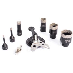 Vaunt - x M14 Diamond Holesaw 8 Piece Set Porcelain Tile Hard Stone Brick Cutting Vaunt - x M14 Diamond Holesaw 8 Piece Set Porcelain Tile Hard Stone Brick Cutting