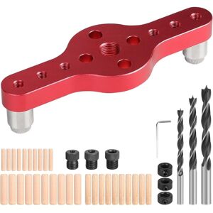 GOTRAYS Vertical Drilling Jig, 6/8/10mm Hole Locator Woodworking, Self Centering Dowel Kit, Straight Drill Guide for Drilling and Center Marking GOTRAYS Vertical Drilling Jig, 6/8/10mm Hole Locator Woodworking, Self Centering Dowel Kit, Straight Drill Guide for Drilling and Center Marking