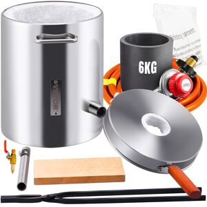 VEVOR 6KG Propane Smelting Furnace Kit Melting Furnace Stainless Steel 2700℉ VEVOR 6KG Propane Smelting Furnace Kit Melting Furnace Stainless Steel 2700℉