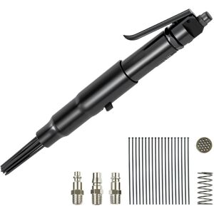 VEVOR Air Needle Scaler, 3400BPM Pneumatic Scaler for Rust Paint Removal - with 3-Speed Adjustment, 19 Hardened Needles & 3 Air Nozzle Connectors VEVOR Air Needle Scaler, 3400BPM Pneumatic Scaler for Rust Paint Removal - with 3-Speed Adjustment, 19 Hardened Needles & 3 Air Nozzle Connectors