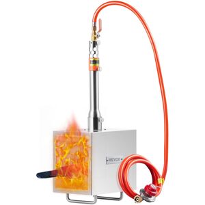 VEVOR Portable Propane Forge, 1 Burner Farrier Forge, 2600℉ Tool and Knife Making Blacksmithing Gas Forge, Large Capacity Square Stainless Steel Gas VEVOR Portable Propane Forge, 1 Burner Farrier Forge, 2600℉ Tool and Knife Making Blacksmithing Gas Forge, Large Capacity Square Stainless Steel Gas