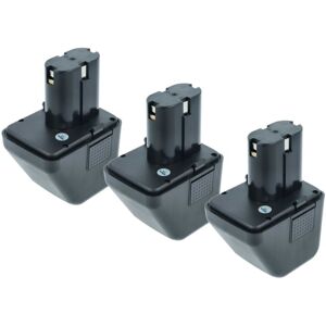Vhbw - 3x Battery compatible with Würth ANG12, 7256020 Power Tools, Blind Rivet Setting Tool (1500 mAh, NiMH, 12 v) Vhbw - 3x Battery compatible with Würth ANG12, 7256020 Power Tools, Blind Rivet Setting Tool (1500 mAh, NiMH, 12 v)