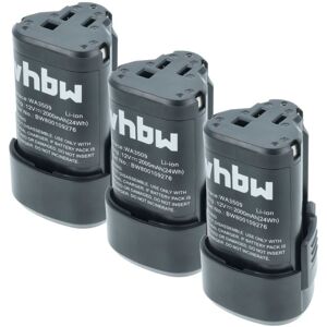 VHBW 3x Battery for Worx WA3503, WA3509 - Power Tool Battery VHBW 3x Battery for Worx WA3503, WA3509 - Power Tool Battery