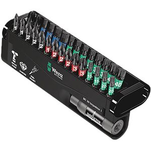 Wera BC 30 Impaktor 1 screwdriver bits set - Impact tech, Diamond coating, Magnetic holder Wera BC 30 Impaktor 1 screwdriver bits set - Impact tech, Diamond coating, Magnetic holder