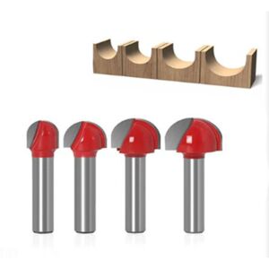 MCBOSON Wooden Round Bottom Bit, 4PCS Router Bits 8mm Shank 16/ 22/25/32mm Cove Box Router Bit Carbide Tip Groove Cutter for Plunge Router Cutting Tool MCBOSON Wooden Round Bottom Bit, 4PCS Router Bits 8mm Shank 16/ 22/25/32mm Cove Box Router Bit Carbide Tip Groove Cutter for Plunge Router Cutting Tool