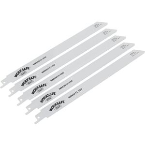 Sealey - WRS3013/250 Worksafe® Reciprocating Saw Blade 250mm 14tpi - Pack of 5 Sealey - WRS3013/250 Worksafe® Reciprocating Saw Blade 250mm 14tpi - Pack of 5
