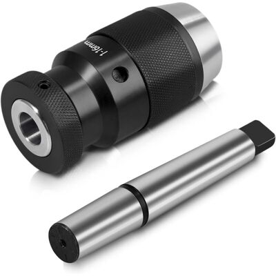 1-16mm Keyless Lathe Drill Chuck Self Tightening Super Accurate MT2 -B18 Arbor for MK2 Lathe 1-16mm Keyless Lathe Drill Chuck Self Tightening Super Accurate MT2 -B18 Arbor for MK2 Lathe