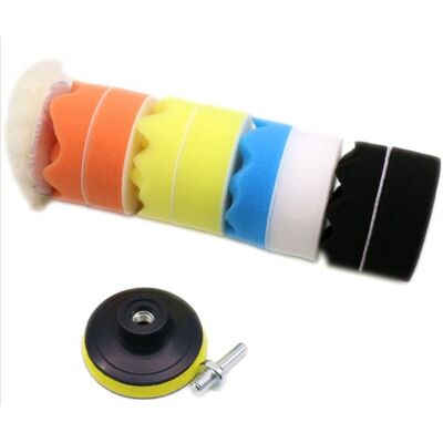 MEMKEY 11pcs Car Polishing Sponge, 3 Inch Polishing Sponge Set with M10 Drill Adapter, Buffing Pads for Car Polisher and Waxing MEMKEY 11pcs Car Polishing Sponge, 3 Inch Polishing Sponge Set with M10 Drill Adapter, Buffing Pads for Car Polisher and Waxing
