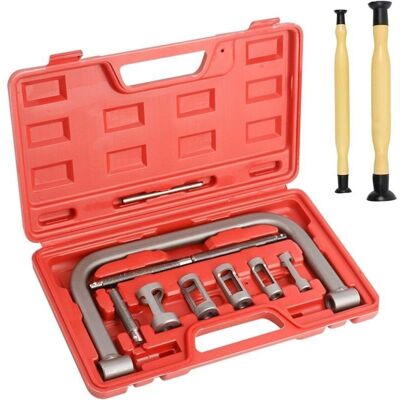 TEHTUY 12-Piece Valve Lifter Kit, Universal Valve Spring Compressor, Comes with 5 Adapter Push Rods 18/20/25/26/31mm, Valve Lapping Tool, for Cars, Vans, TEHTUY 12-Piece Valve Lifter Kit, Universal Valve Spring Compressor, Comes with 5 Adapter Push Rods 18/20/25/26/31mm, Valve Lapping Tool, for Cars, Vans,