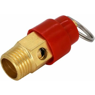 Trimec - 1/4 bsp Soupape de sécurité Compresseur d'air Détecteur de pression 145PSI 8,8 bar Trimec - 1/4 bsp Soupape de sécurité Compresseur d'air Détecteur de pression 145PSI 8,8 bar