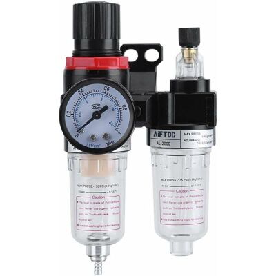 CSPARKV 1/4" Filter Regulator Pressure Regulator Oil Separator Moisture Collector Water Compressor Oiler Air Filter Regulator CSPARKV 1/4" Filter Regulator Pressure Regulator Oil Separator Moisture Collector Water Compressor Oiler Air Filter Regulator