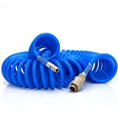 TINOR 15m Compressed Air Hose, pu Spiral Hose for Compressor TINOR 15m Compressed Air Hose, pu Spiral Hose for Compressor