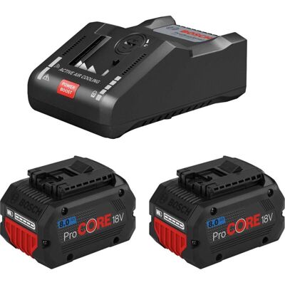Bosch - ProCORE18V 8.0Ah - 2 x Batteries - Battery Starter Set Bosch - ProCORE18V 8.0Ah - 2 x Batteries - Battery Starter Set
