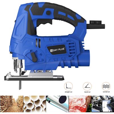Dayplus - 2023 Electric Jigsaw Cutter 6 Speed Laser Guide 45° Pendulum Wood Metal Jig Saw Dayplus - 2023 Electric Jigsaw Cutter 6 Speed Laser Guide 45° Pendulum Wood Metal Jig Saw