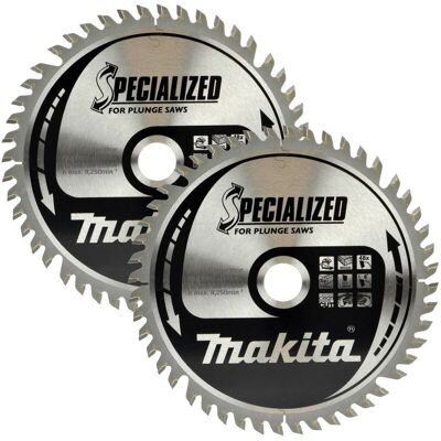 2x Makita B-56708 165mm x 20 48 Teeth Cordless Plunge Saw Blade DSP600 SP6000 2x Makita B-56708 165mm x 20 48 Teeth Cordless Plunge Saw Blade DSP600 SP6000