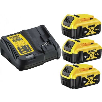 3 x Dewalt DCB182 4.0ah 18v XR Lithium Ion Battery + DCB115 Charger Power Pack 3 x Dewalt DCB182 4.0ah 18v XR Lithium Ion Battery + DCB115 Charger Power Pack
