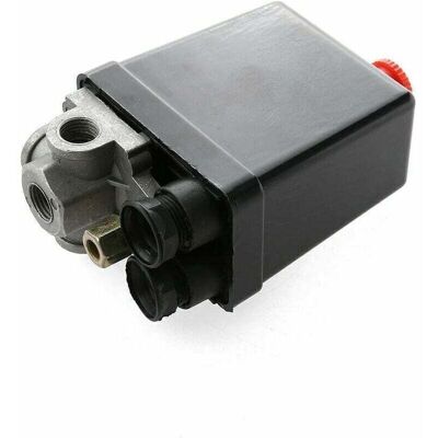 TEHTUY 4-port air compressor pressure switch control valve, 240V AC, 20A, 175 PSI, 12 bar. TEHTUY 4-port air compressor pressure switch control valve, 240V AC, 20A, 175 PSI, 12 bar.