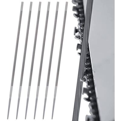 BEIJIYI 4.8mm Round Chainsaw Files, 6pcs Round Chainsaw Sharpening Files for Repair and Sharpening BEIJIYI 4.8mm Round Chainsaw Files, 6pcs Round Chainsaw Sharpening Files for Repair and Sharpening