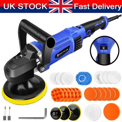 Dayplus - 5000W Standard Tools Polisher Car Buffer Sander Orbital Polishing Machine Pad 6' Dayplus - 5000W Standard Tools Polisher Car Buffer Sander Orbital Polishing Machine Pad 6'