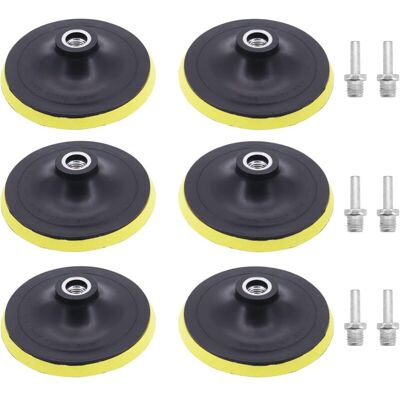 MEMKEY Pieces 5 inch 125 mm sanding plate with M14 mandrel sanding pad for drill, angle grinder MEMKEY Pieces 5 inch 125 mm sanding plate with M14 mandrel sanding pad for drill, angle grinder