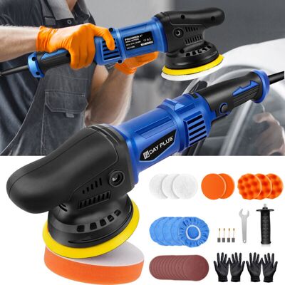 Dayplus - 6 Speed Dual Action Polisher Car Buffer Sander Orbital Polishing Machine Pad 5' Dayplus - 6 Speed Dual Action Polisher Car Buffer Sander Orbital Polishing Machine Pad 5'