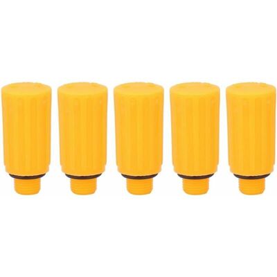 Hoopzi - Air Compressor Breather, 5pcs 9mm Yellow Breathing Rod Vent Cap Air Compressor Pump Accessories, for Most Piston Air Compressors Hoopzi - Air Compressor Breather, 5pcs 9mm Yellow Breathing Rod Vent Cap Air Compressor Pump Accessories, for Most Piston Air Compressors