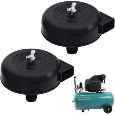 TEHTUY Air Compressor Filter Silencer Accessories, Air Compressor Noise Reduction Filter 1/2" 20mm Male Thread, for Air Compressor, 2 Pieces TEHTUY Air Compressor Filter Silencer Accessories, Air Compressor Noise Reduction Filter 1/2" 20mm Male Thread, for Air Compressor, 2 Pieces