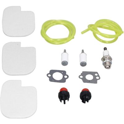 TEHTUY Air Filter Fuel Line Kit, 12-Piece Gas Chainsaw Accessory Kit, Primer Bulb Replacement Kit for Poulan Gas Chainsaw TEHTUY Air Filter Fuel Line Kit, 12-Piece Gas Chainsaw Accessory Kit, Primer Bulb Replacement Kit for Poulan Gas Chainsaw