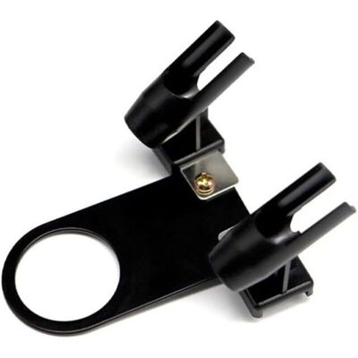 TEHTUY Airbrush holder for compressor accessories, holds up to 2 spray patterns, metal and plastic construction, black and silver color, mounting bracket TEHTUY Airbrush holder for compressor accessories, holds up to 2 spray patterns, metal and plastic construction, black and silver color, mounting bracket