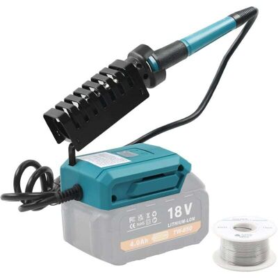 SNQ Battery-powered soldering iron set, cordless soldering iron, portable soldering iron, adjustable temperature, ultra-fast heating for electronic SNQ Battery-powered soldering iron set, cordless soldering iron, portable soldering iron, adjustable temperature, ultra-fast heating for electronic
