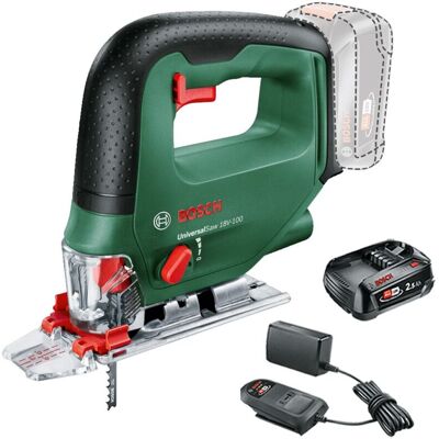Bosch 0603011100 UniversalSaw 18v 18V-100 Cordless Jigsaw + 2.5AH Battery Kit Bosch 0603011100 UniversalSaw 18v 18V-100 Cordless Jigsaw + 2.5AH Battery Kit