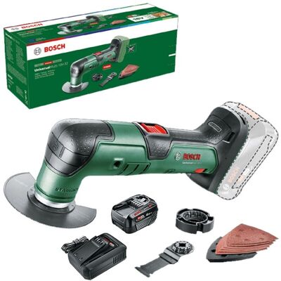 Bosch 18v Multifunction Multi Tool UniversalMulti Starlock + 4AH Battery Kit Bosch 18v Multifunction Multi Tool UniversalMulti Starlock + 4AH Battery Kit