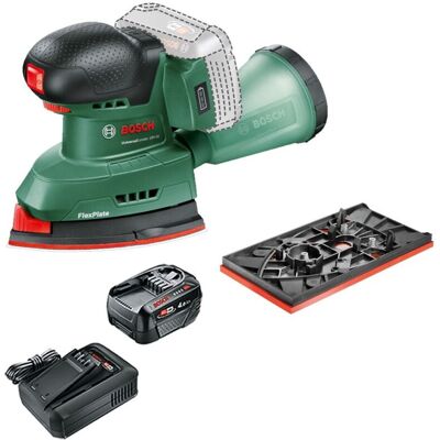 Bosch 06033E3100 UniversalSander 18v Multi Palm Sander + Sheets 4AH Battery Kit Bosch 06033E3100 UniversalSander 18v Multi Palm Sander + Sheets 4AH Battery Kit