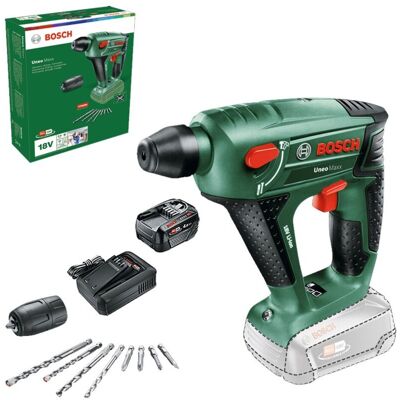 Bosch 060395230C 18v Rotary SDS Hammer Drill UNEO Maxx + Chuck 4AH Battery Kit Bosch 060395230C 18v Rotary SDS Hammer Drill UNEO Maxx + Chuck 4AH Battery Kit