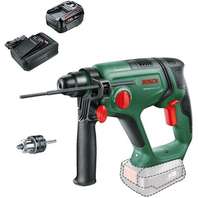 Bosch 06039D6001 UniversalHammer 18V Rotary Hammer Drill + 4AH Battery Kit Bosch 06039D6001 UniversalHammer 18V Rotary Hammer Drill + 4AH Battery Kit