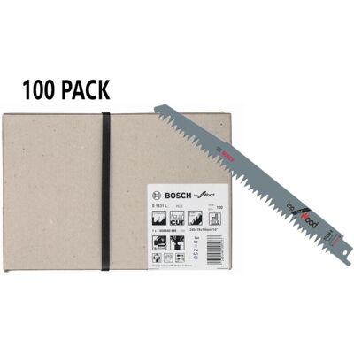 Bosch - S1531L (100 pack) (pkt of 100) Flexible for metal 240mm 5TPI Bosch - S1531L (100 pack) (pkt of 100) Flexible for metal 240mm 5TPI