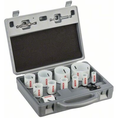 Bosch - pro 14 Piece Progressor Holesaw Set 2608584667 19mm 72mm hss Pilot Drills Bosch - pro 14 Piece Progressor Holesaw Set 2608584667 19mm 72mm hss Pilot Drills