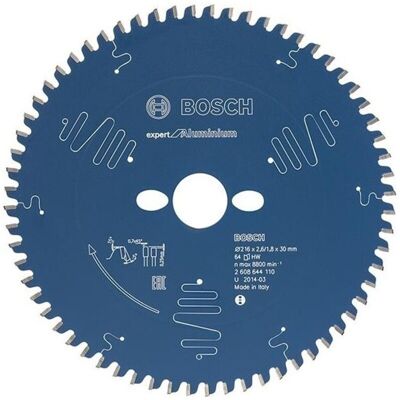 Blade Of Circular Saw.Expert Alu216X2,6X30Mm Z64 Tf-Bosch Blade Of Circular Saw.Expert Alu216X2,6X30Mm Z64 Tf-Bosch