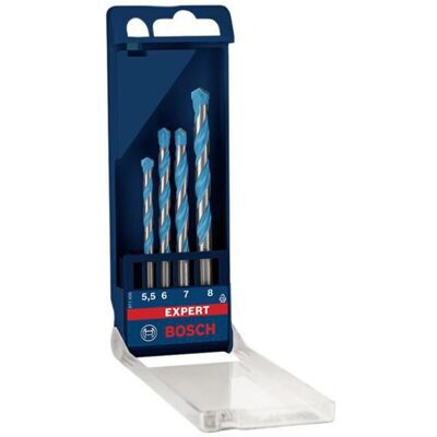 Bosch - expert 4 Piece Multi-Construction CYL-9 Drill Bit Set Masonry Wood Drill Bosch - expert 4 Piece Multi-Construction CYL-9 Drill Bit Set Masonry Wood Drill